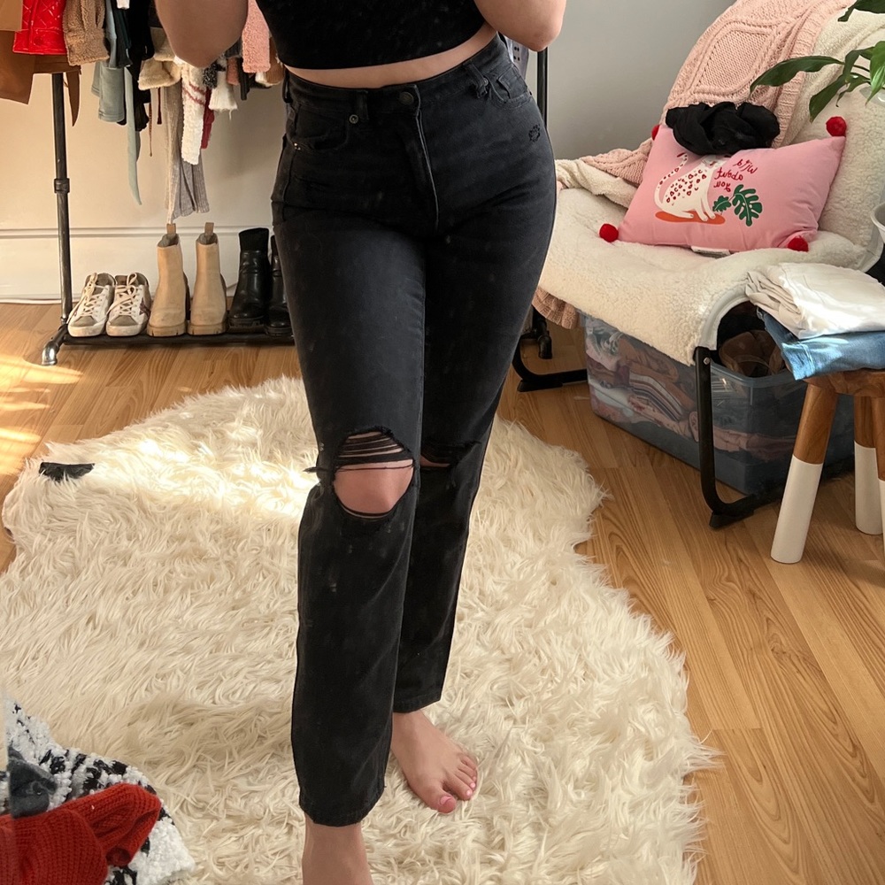 American Eagle Mom Straight Jean